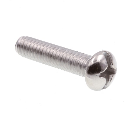 Prime-Line Machine Screw, Round, Phil/Sltd Comb Drive No. 12-24 X 1in 18-8 Stainless Steel 100PK 9005015